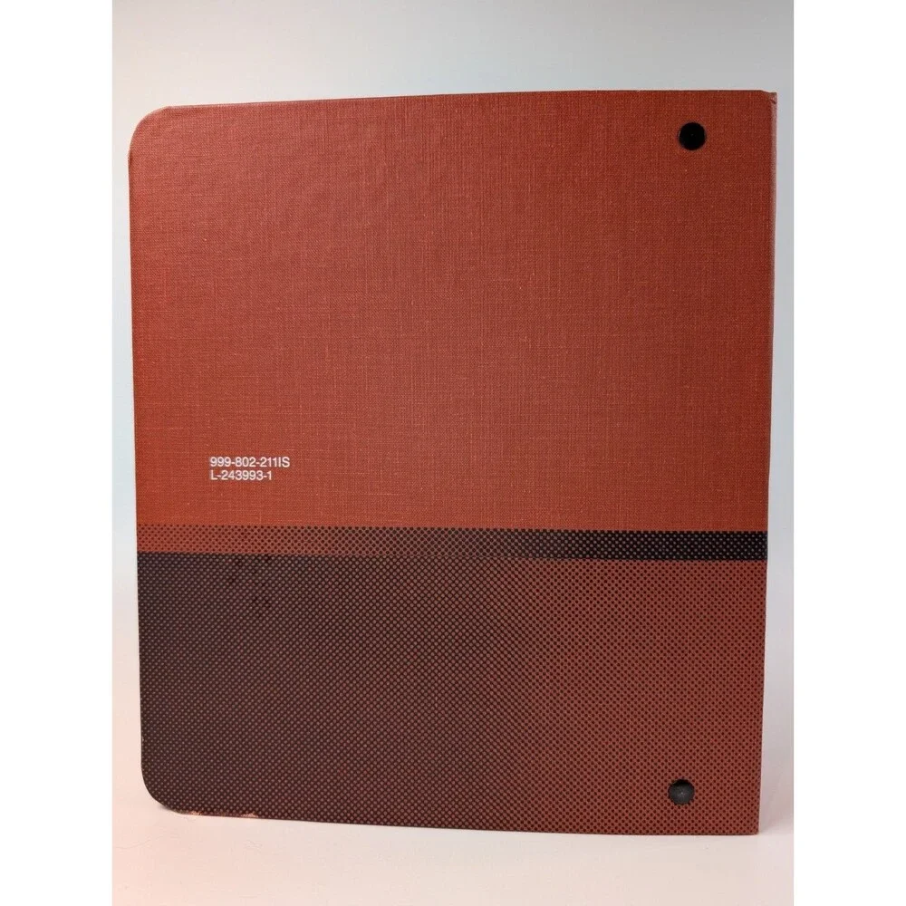AT&T Microsoft MS-DOS User’s Guide Binder Vintage System Programming (Empty)